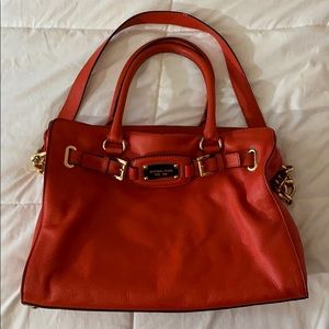 Micheal Kors Hamilton mandarin orange bag
